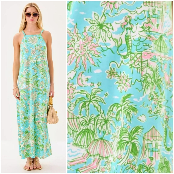 Lilly Pulitzer Dresses & Skirts - NEW Lilly Pulitzer Braided Straps Kyleigh Maxi Dress - Sunbather's Bliss